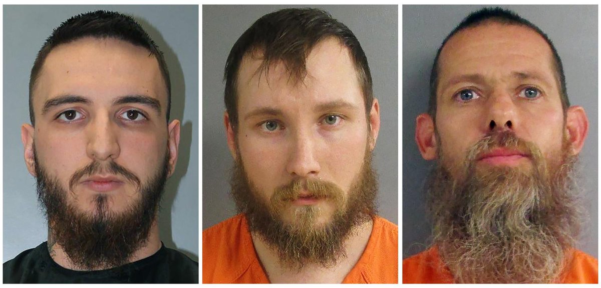 OMGno2trump's tweet photo. Update:  three poorly educated white Maga men who get their news from Fox and right-wing media were convicted of trying to kidnap and kill a legitimately elected Democrat governor. 

https://t.co/QuryuqmC3b https://t.co/K2TB3tHb8k