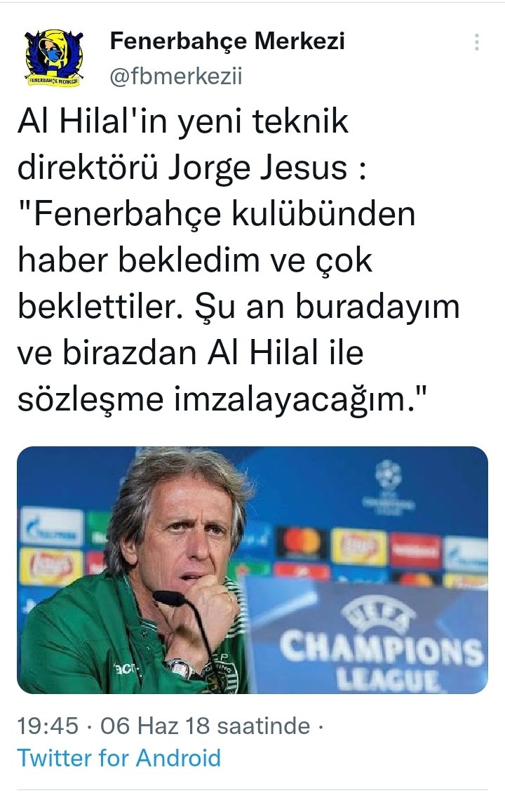 FenerGlobalOrg's tweet photo. Jorge Jesus 🔙 2018 https://t.co/0GJW9JpSrX