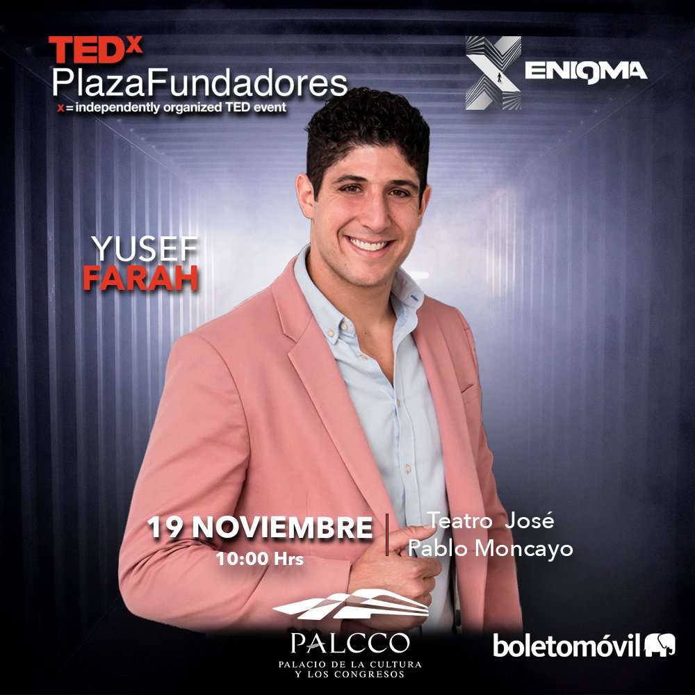 No te pierdas la charla de Yusef Farah, 12 veces campeón nacional dentro de la disciplina del Judo, este 19 de noviembre en #TEDxPlazaFundadores @palcco_gdl #zapopan #guadalajara  #yuseffarah #leonlibanes <a href="/yuseffarahch/">Yusef Farah</a>