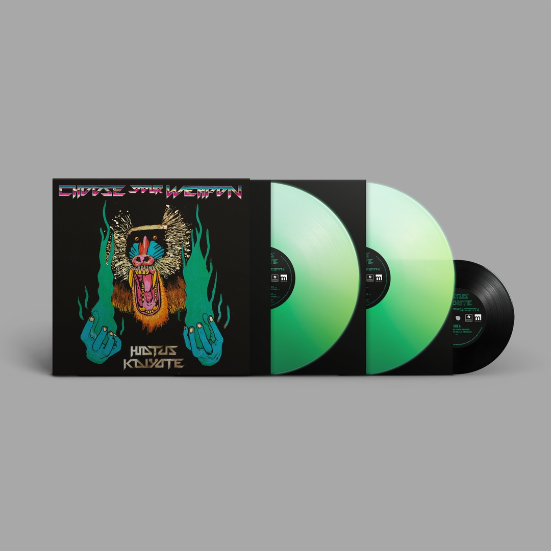 Deluxe Reissues of @HiatusKaiyote's 'Choose Your Weapon' and 'Tawk Tomahawk' featuring new songs! Pre-order now ➜ hiatuskaiyote.lnk.to/reissuesLT Choose Your Weapon: 2xLP Photoluminescent Vinyl Tawk Tomahawk: 1xLP Red Transparent Vinyl