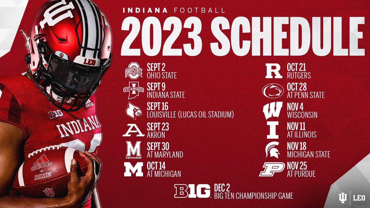 🚨 The 2023 schedule is set. 🚨