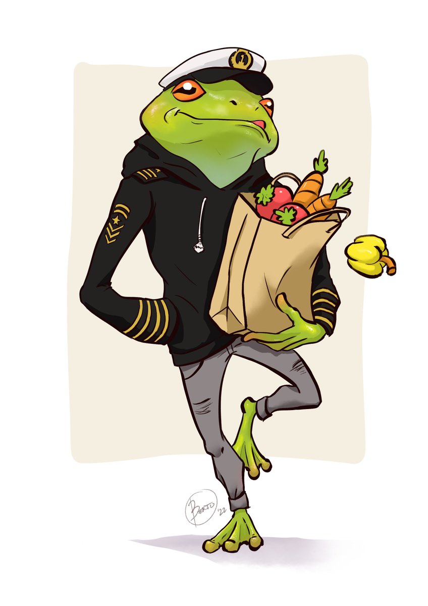 ArianaLuberto's tweet photo. Pulang belanja.
#illustration #character #frog #FROGTOBER #drawing #lubertoart https://t.co/kcSUpvRU8a