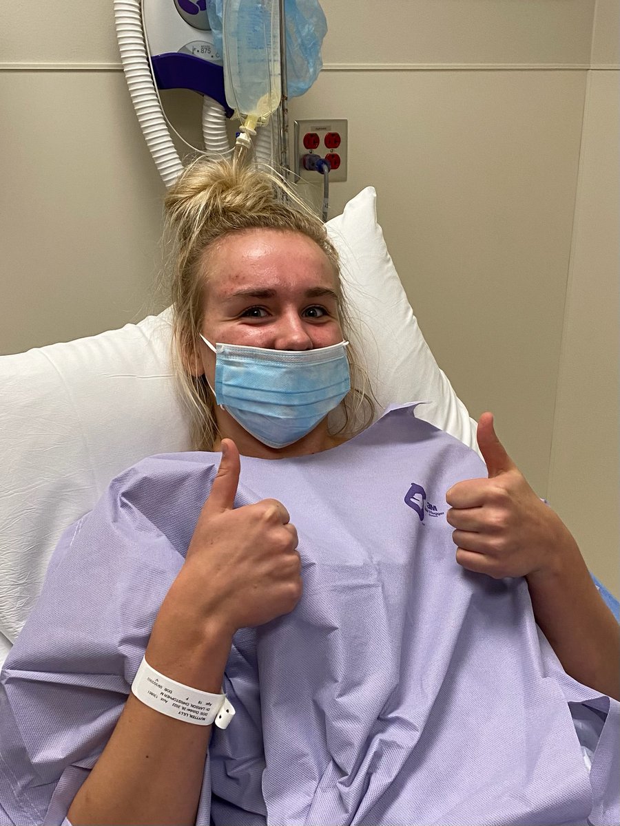 The journey back starts today <a href="/LillyNuytten/">lilly nuytten</a>.  You will be back and better than ever!  <a href="/MinnStWBB/">MSUMavericksWBB</a> 
Love Dad!