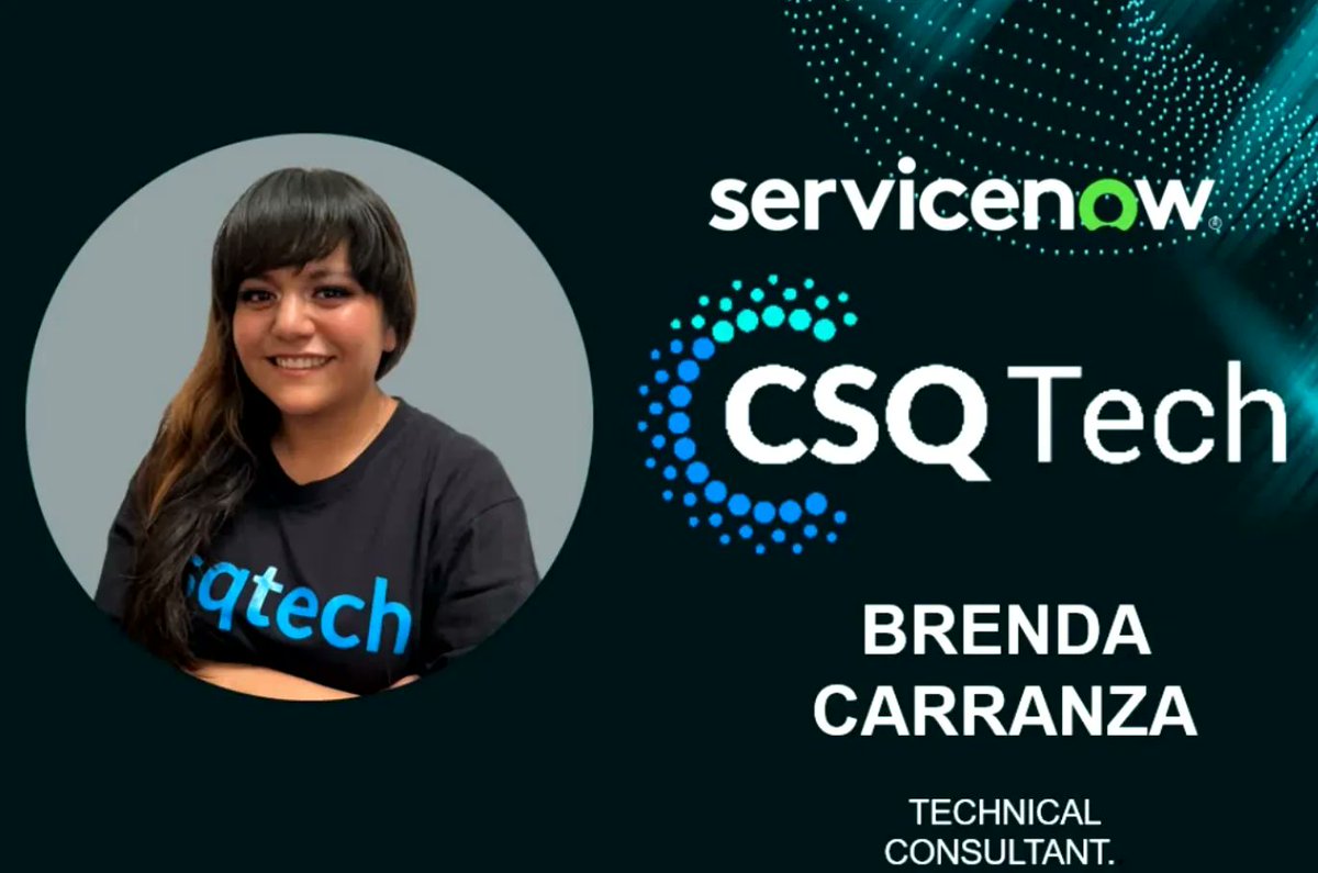 CSQTechMX's tweet photo. ¿Sabes qué son, cómo se configuran y cómo se usan los Scheduled Reports en #ServiceNow? Revisa este video de nuestra consultora Brenda Carranza para saber mas 👉 👉 https://t.co/iSUqIEOdLL #CSQTech #ScheduledReports https://t.co/DBM16CMt67
