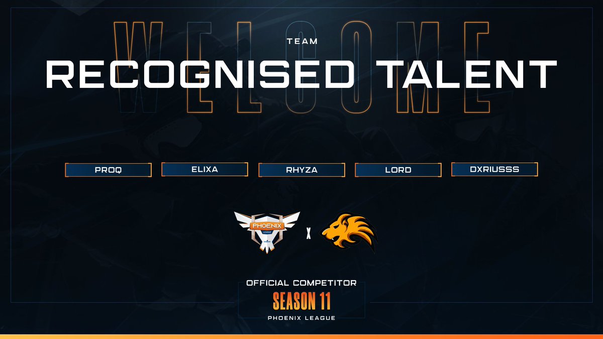 PhoenixCSLeague's tweet photo. 🔥NEW COMPETITOR ARISES 🔥

The Lions are back for another season!

Please welcome: @rTOnTop 
⚔️9/16 

Will the pride tear through the competition with their almighty roar?

Keep tuned to find out!

#PhoenixS11 #csgo #esports https://t.co/xjuIhDTPpC