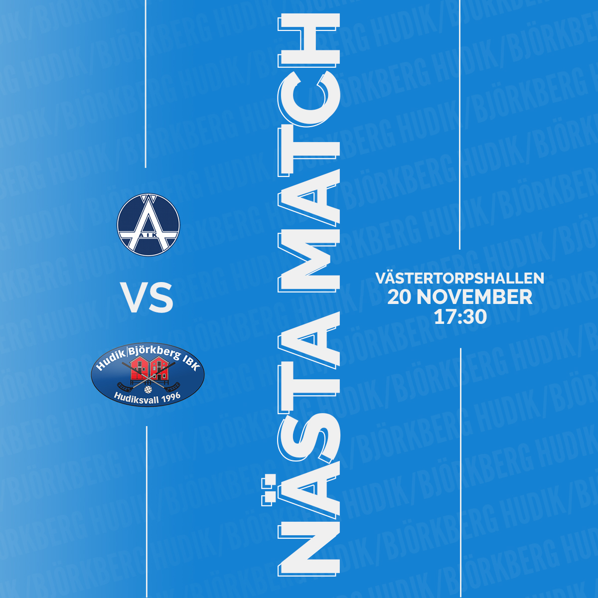 Förlust.

Nästa match är inte förrän 20 November då vi möter Älvsjö då vi nu går in i VM-uppehållet.   

#färgenärblå
💙