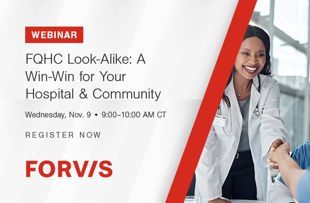 Courtney_FORVIS's tweet photo. At @FORVIS, we understand the importance of evaluating the financial outcomes of all aspects of a hospital. We're excited to explore the possibility of converting physician clinics into federally qualified health center look-alikes. Register today: https://t.co/bJNxNcAh3b https://t.co/3PZAXSjaK6