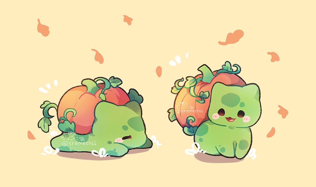 「Pumpkins ripe for the season  」|Chii🌻のイラスト