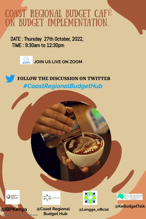 Budget implementation at sub-national and national levels has not been without challenges. Join us tomorrow as we delve further into hits and misses in budget implementation with a keen focus on #Coastal counties.
#BudgetCredibility 
#BudgetTransparency 
#KeBudgetTalk 
#CRBH