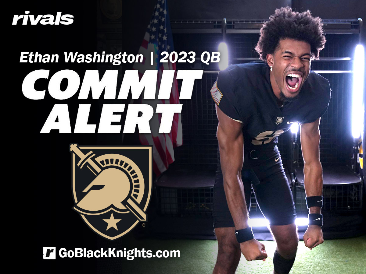 🚨Exclusive GBK #ArmyFootball Commitment Alert🚨 QB Ethan Washington commits during OV to Army West Point @GoBlackKnights @Rivals #GoArmyBeatNavy Exclusive Update & Highlights: bit.ly/3TFmSod