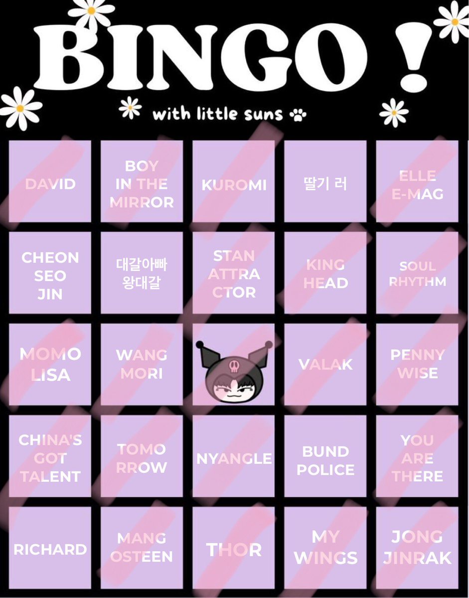 ygmilku's tweet photo. @PopLikeZCL 5 nlng 🤩 #BingoWithLittleSuns https://t.co/dVSqcXO2Ku
