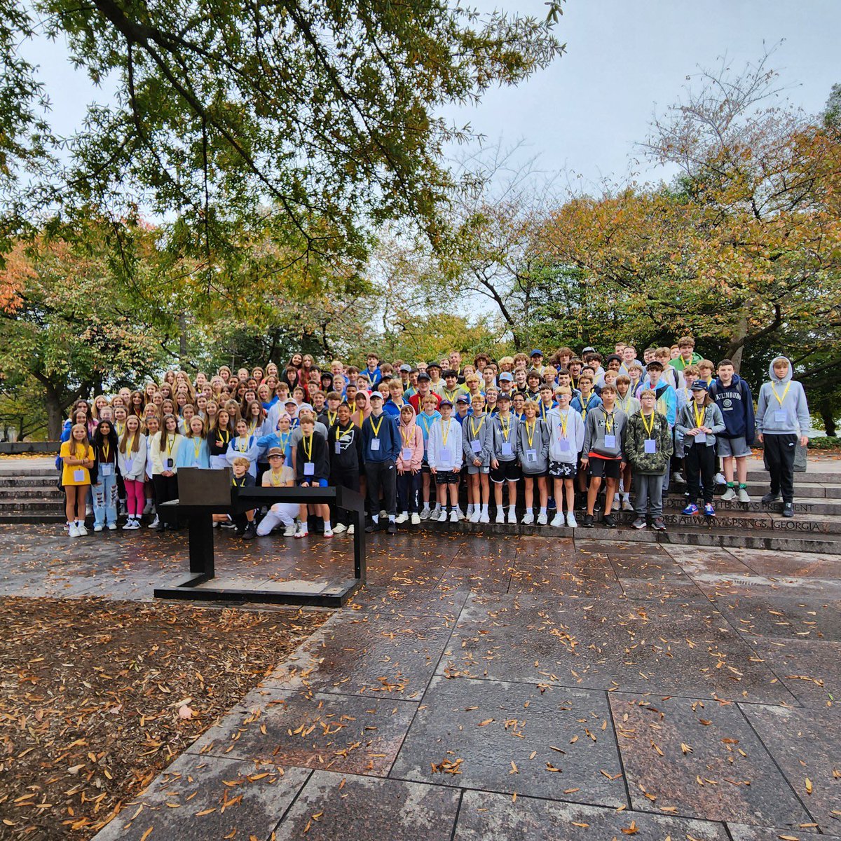 Day two is fully under way for our student in DC…