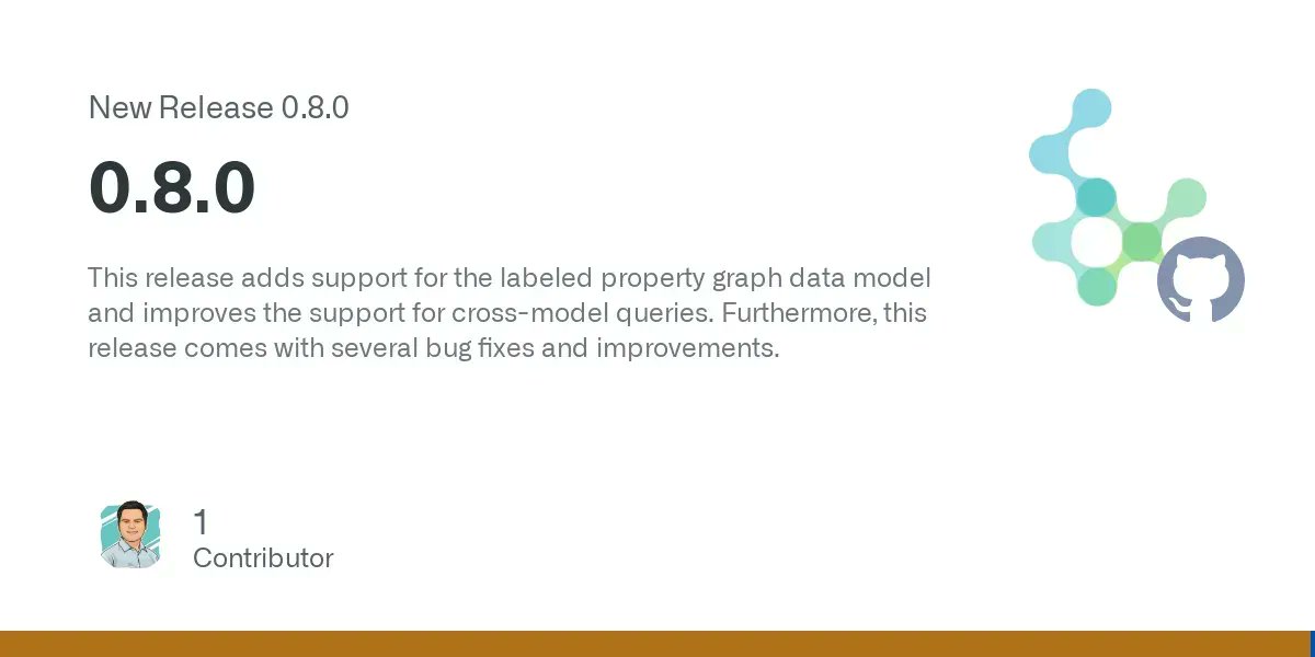 polypheny's tweet photo. Have you already tried out Polypheny-DB 0.8?
Visit our repository and get your hands on the newly introduced #graph capabilities.
https://t.co/vqwYU1ET3l 

#polypheny #BigData #neo4j #DataPlatform #DataScience https://t.co/KVh00EQjZq