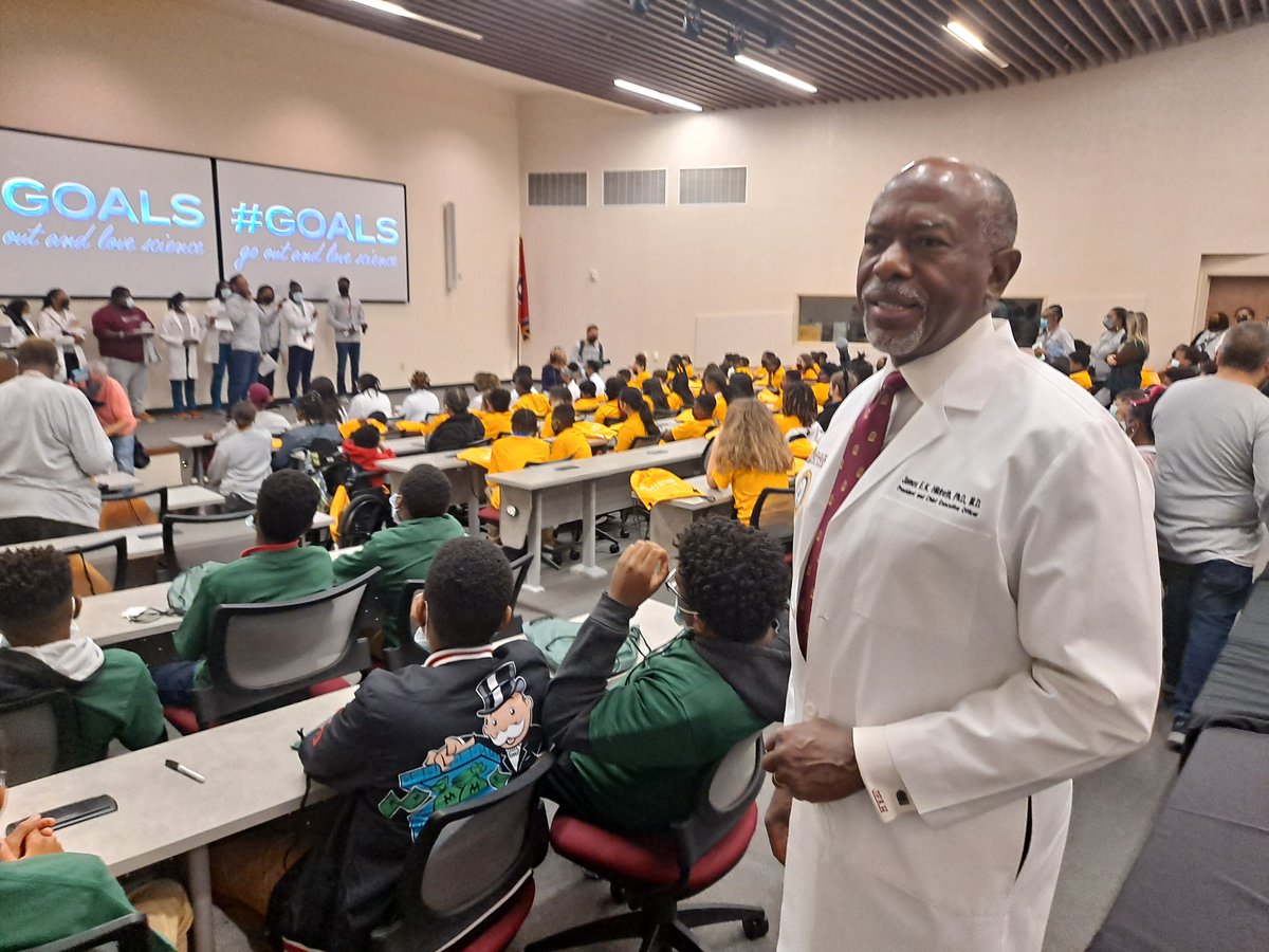 Thanks to Ascension Foundation for sponsoring great day of health related fun &amp; exciting activities at Meharry for 300 students from Haynes, our adapted middle school. Robotics, disco CPR, Operation, virtual reality, tooth filling, and more! Go Out and Love Science! #GOALS