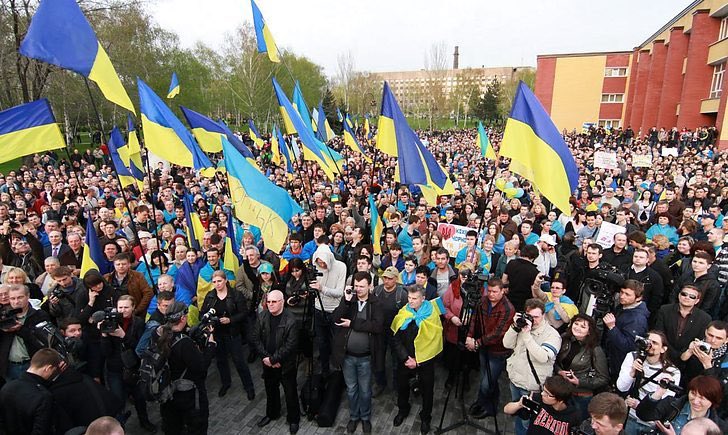 Donetsk, Ukraine, 2014. Few weeks before russians invaded.