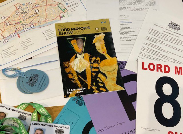 We received our paperwork regarding the <a href="/ThePaviors/">The Paviors</a> entry into <a href="/lordmayors_show/">Lord Mayor's Show</a> today!