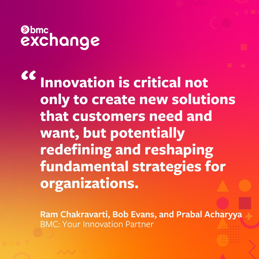 BMCSoftware's tweet image. BMC CTO, @RamChakravarti2, kicks off day 2 of #BMCExchange to expand on the future of #innovation alongside #CloudWars Founder @bobevansIT, and Prabal Acharyya, Global Head of Industrial IoT and Digital Twins Partners at @AWS_Partners.