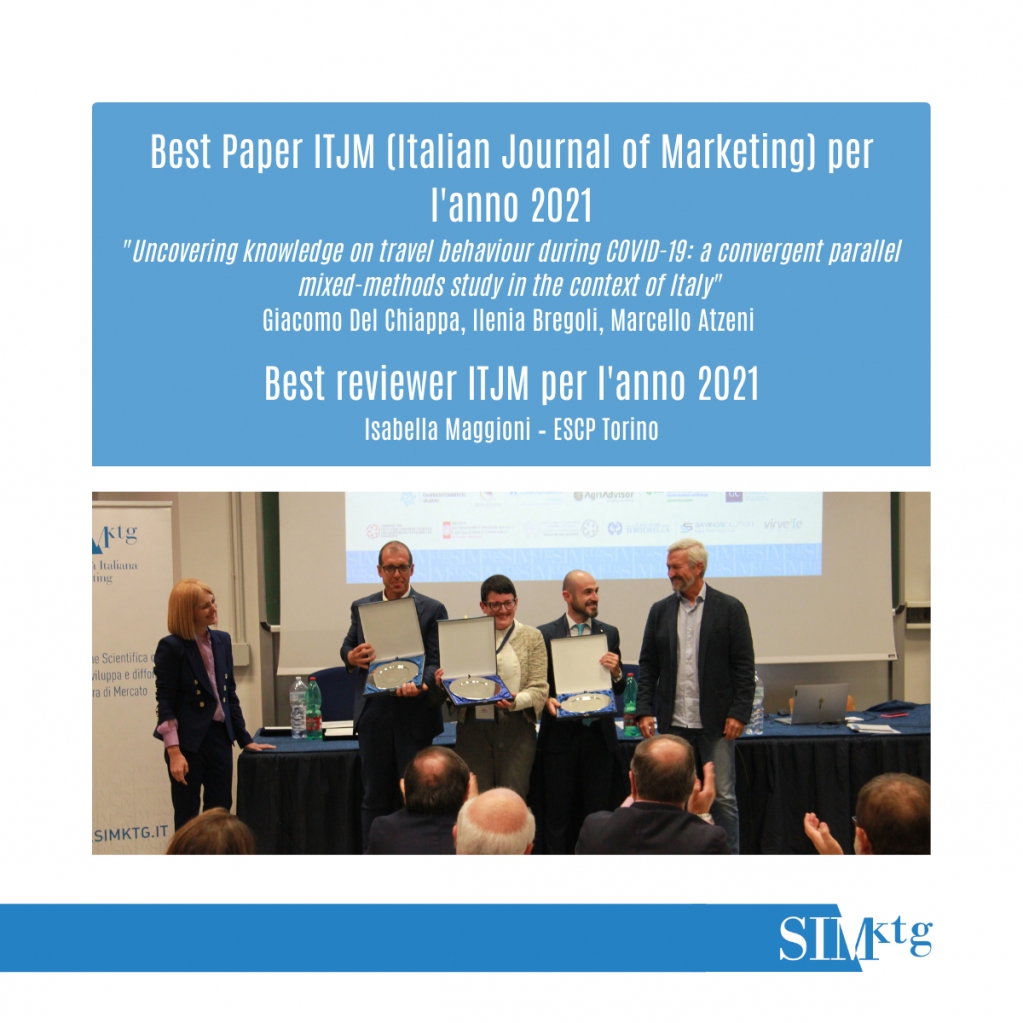 SIMktg's tweet photo. Al termine della #SIMConference 2022 ospitata, quest'anno, dall'@UniSalerno, si è svolta la cerimonia "Awards Best Paper" che ha visto la premiazione dei migliori paper di #ricerca presentati durante il Convegno.
Tutti i premi assegnati 👇
#marketing #SIMktg https://t.co/yfYqZTGRBn