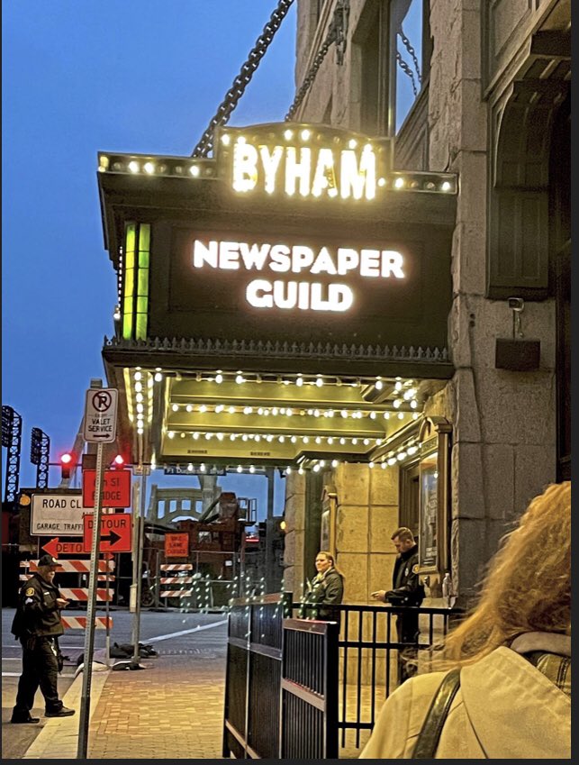 We are SEEN: <a href="/OffTheRecordPGH/">Off The Record!</a>, the annual musical satire for a good cause, that is a collaboration of SAG-AFTRA, USW and the striking newsroom workers of <a href="/PGHGuild/">Newspaper Guild of Pittsburgh 🗞</a> post-gazette.com/life/seen/2022…