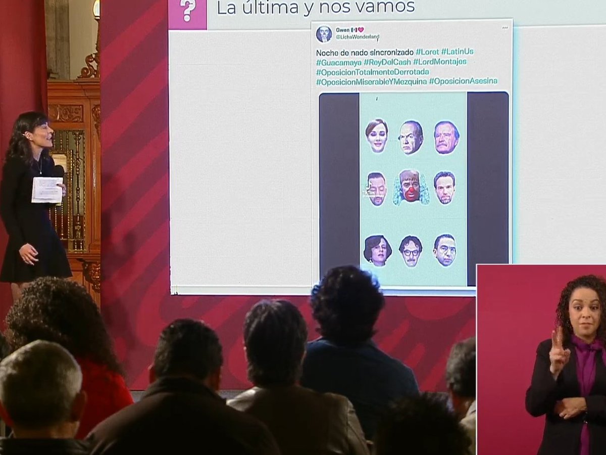 LichaWonderland's tweet image. Mi tuit hoy salió en la #Mañanera de #AMLO con @lopezobrador_ y @_LizVilchis Gracias, gracias 😆😆😆