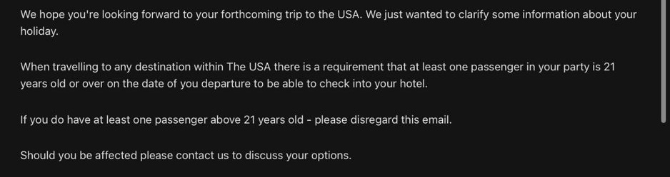 baileyda86's tweet photo. Ur saying they need be 21 to book into there hotel. https://t.co/UYYlB2CJck