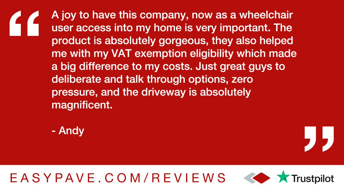 easypave's tweet photo. Going the extra mile for customers is what we do. Thanks so much for the kind words, Andy. Drop us a line if we can help supply your next paving or landscaping project. https://t.co/o64dLCJzOp