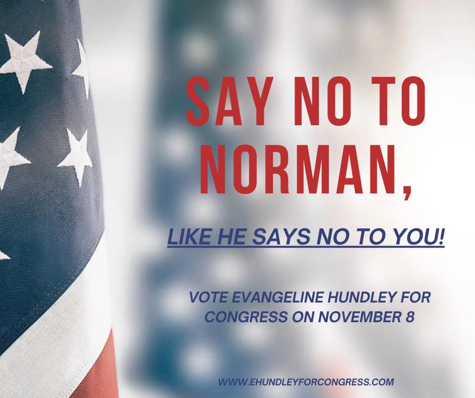 district5eva's tweet image. The choice is yours! We can #RetireRalph. You can choose YOU this election season by voting for #EvangelineHundley to represent District 5 as opposed to #RalphNorman who is simply sitting in the seat. Let me work for YOU.
