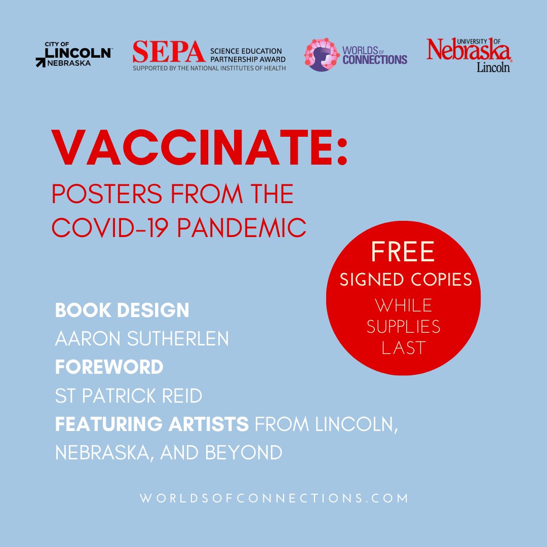 Add Bennett Martin to your First Friday route next week to see the Vaccinate art display, discuss the project with contributing artists and project team, and grab a free, signed book (while supplies last)!

#COVID19vaccine #WorldsOfConnections #NIHsepa