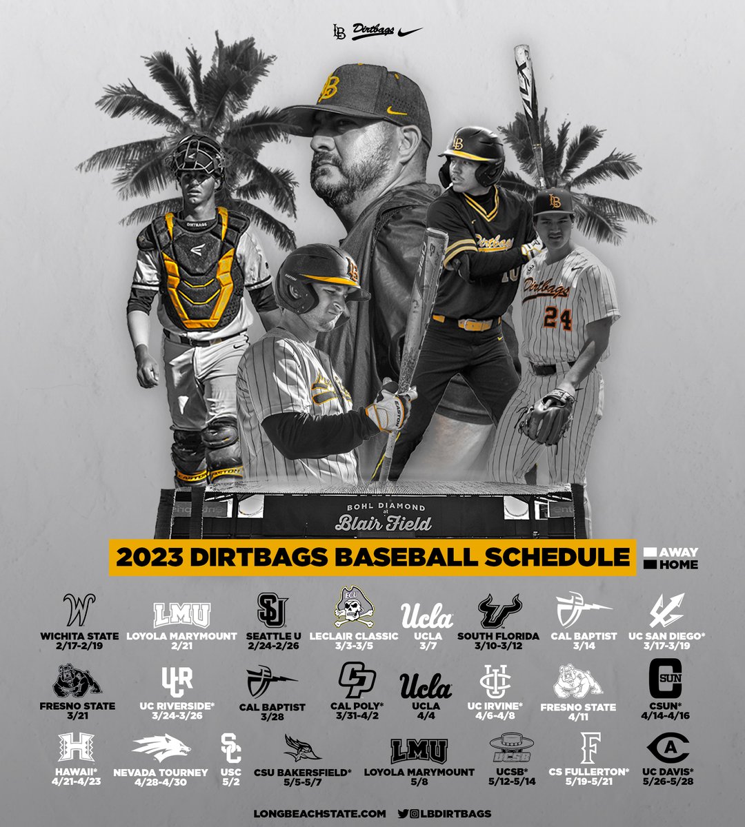 LBSU Dirtbags (@lbdirtbags) on Twitter photo ๐จ ๐ข๐จ๐ฅ ๐ฎ๐ฌ๐ฎ๐ฏ ๐ฆ๐๐๐๐๐จ๐๐ ๐๐ฆ ๐๐๐ฅ๐ ๐จ
We are slated for 28 home games at Bohl Diamond at Blair Field in a 55-game schedule this season! Season tickets are available NOW! #skoBags
๐ฐ: bit.ly/3gLAwaP
๐๏ธ: bit.ly/3DBEr2E
๐๏ธ: bit.ly/3sweT0z ๐จ ๐ข๐จ๐ฅ ๐ฎ๐ฌ๐ฎ๐ฏ ๐ฆ๐๐๐๐๐จ๐๐ ๐๐ฆ ๐๐๐ฅ๐ ๐จ
We are slated for 28 home games at Bohl Diamond at Blair Field in a 55-game schedule this season! Season tickets are available NOW! #skoBags
๐ฐ: bit.ly/3gLAwaP
๐๏ธ: bit.ly/3DBEr2E
๐๏ธ: bit.ly/3sweT0z