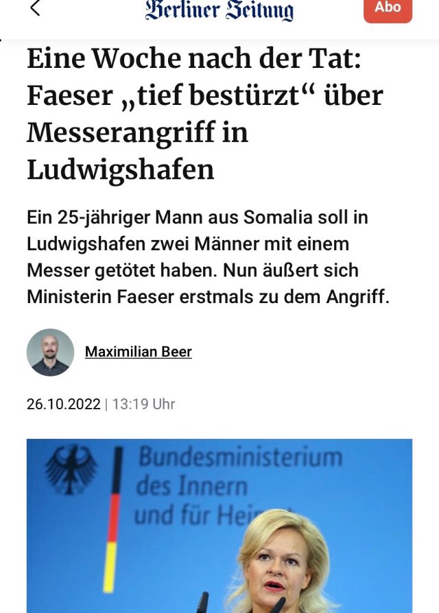 Wow...Hut ab! Unsere Chefin für innere #Sicherheit @NancyFaeser hat nach einer Woche ein #Wording gefunden. Da wird es einem direkt warm ums Herz. Musste aber etwas an #AnneSpiegel denken.