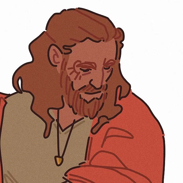 Actually I really like drawing facial hair because it's funky  