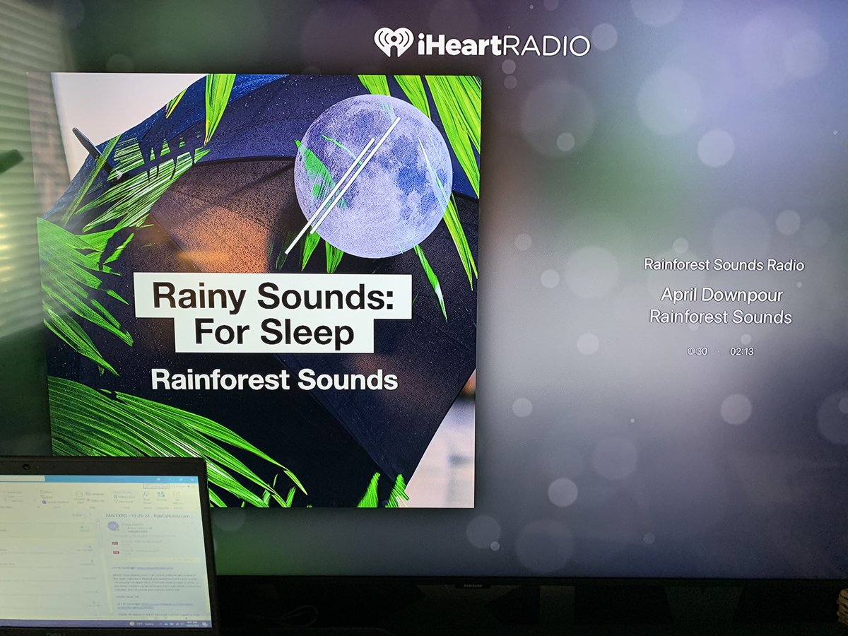 SDPRPRO's tweet photo. Current vibe to keep today’s stress level manageable. 😊 #officevibe #rainforestsounds https://t.co/yEbztfjBZk