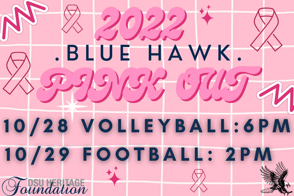 💟IT'S PINK OUT WEEK AT <a href="/dickinsonstate/">Dickinson State University</a>!💟

Join us for home <a href="/BlueHawkVB/">Dickinson State Volleyball</a> and <a href="/BlueHawkFB/">Dickinson State Football</a> games! All free will donations will go to the Edith Sanford Breast Center. 

Stay tuned to meet this week's Football Honorary Captains and to learn more about the upcoming PINK GAMES.