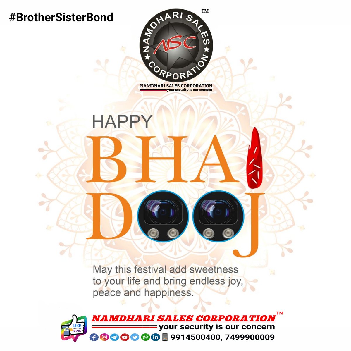 NSCbabbar's tweet photo. “Be nice to your siblings, they’re your best link to your past and the most likely to stay with you in the future.” – Baz Lurhmann
Happy Bhaidooj
.
Don't forget to follow us on Facebook- 
https://t.co/xqxdljPQwk
.
Follow us on Instagram - https://t.co/hu3aKcA8vx
.
#HappyBhaidooj https://t.co/Mfd8EId7In