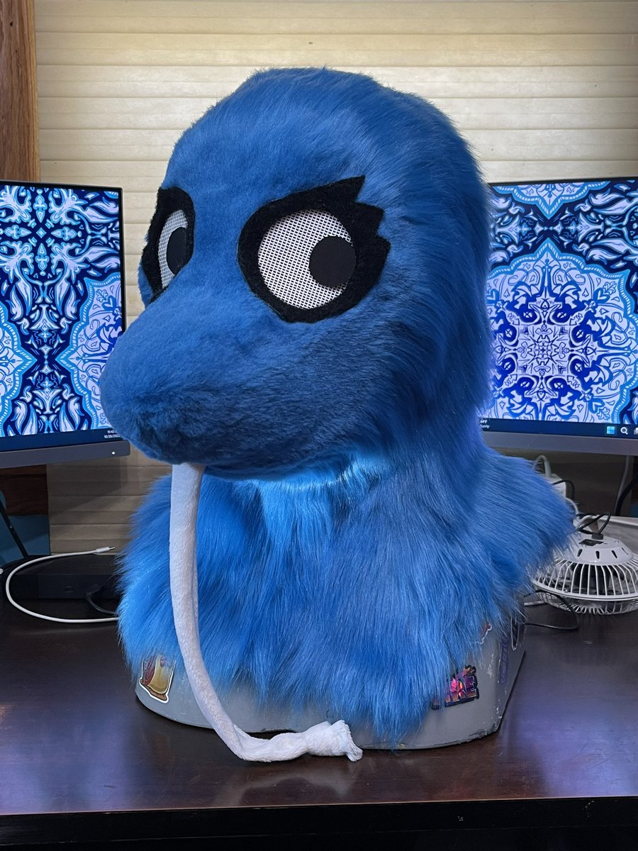 ThePyrateCove's tweet photo. The Worm on a String fursuit is done!!! https://t.co/hRGBFO0KOa