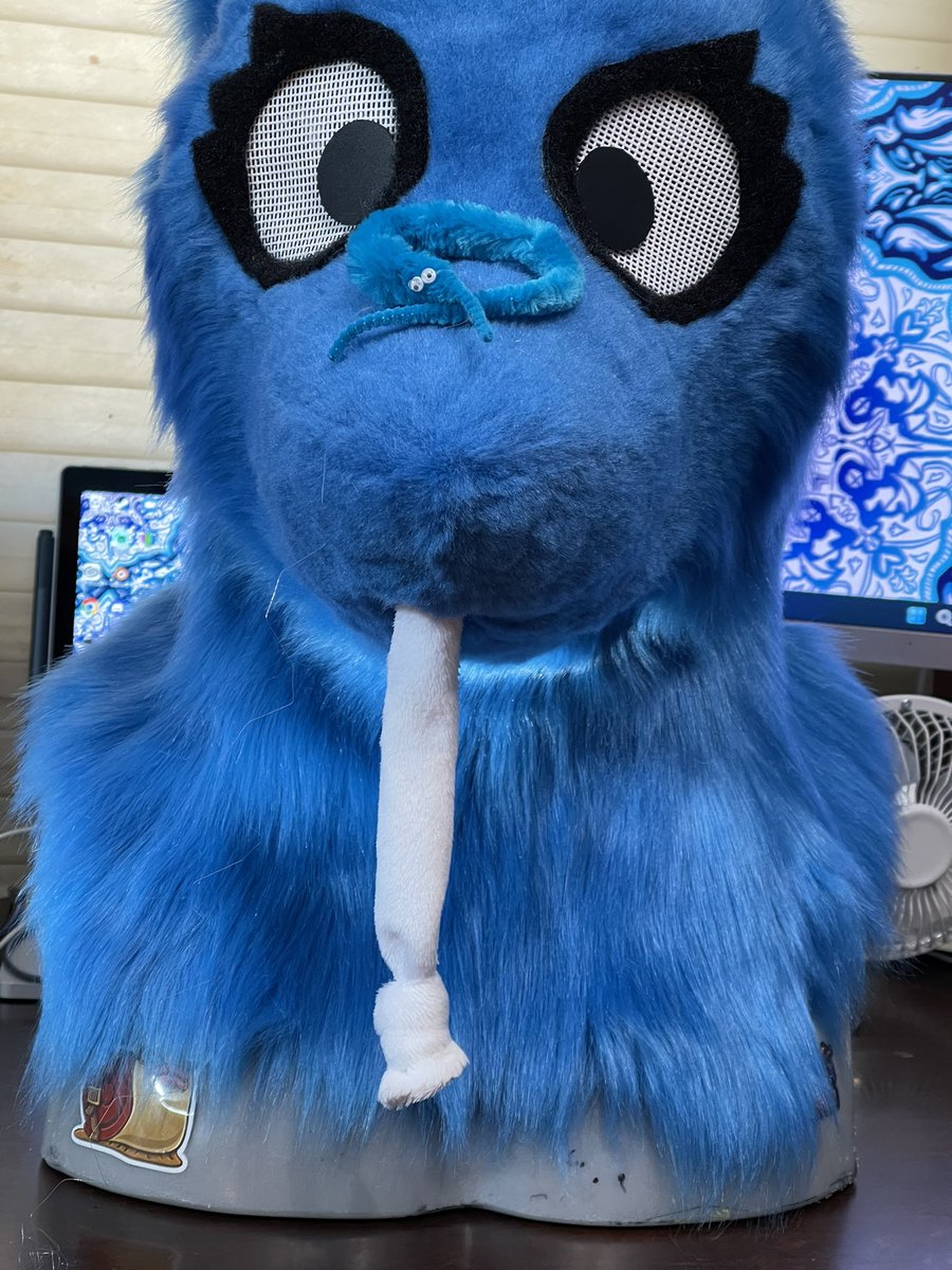 ThePyrateCove's tweet photo. The Worm on a String fursuit is done!!! https://t.co/hRGBFO0KOa