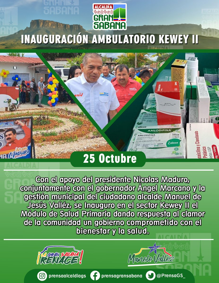 PrensaGS_'s tweet photo. @NicolasMaduro @amarcanopsuv @manolovallez 
#LaGranSabanaRenace
#VenezuelaTierraDePaz
#UnidosSomosFuertes
#GobiernoBolivariano
#PoderPopularUnidos
#KeweyII https://t.co/ApQypYYal6