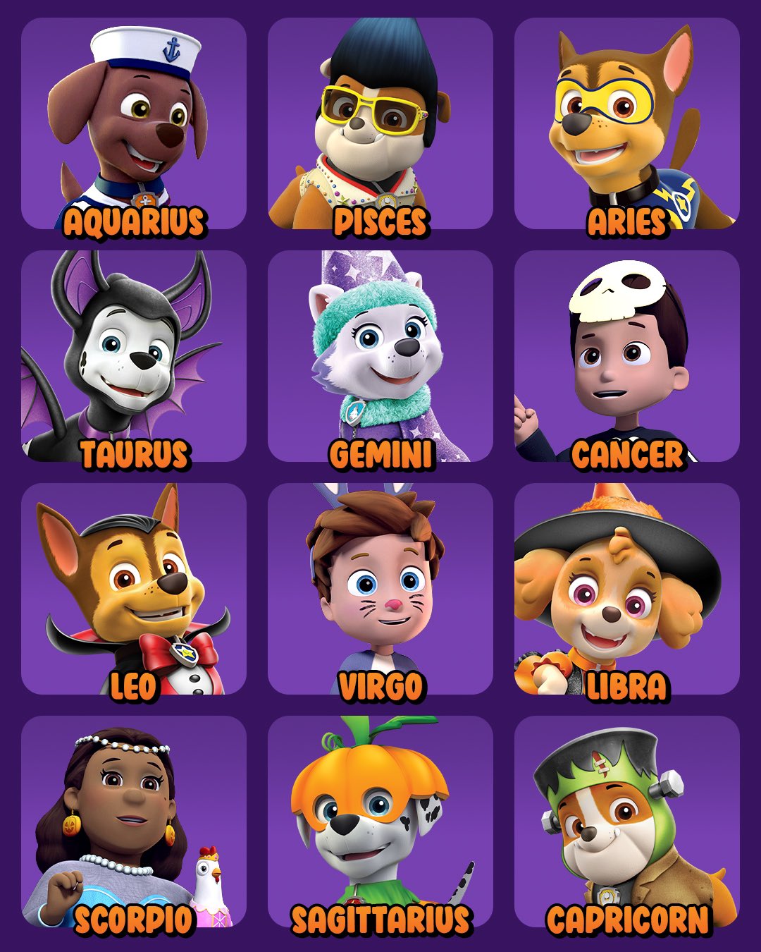 PAW Patrol on Twitter "Which spooky PAW Patrol characters are you