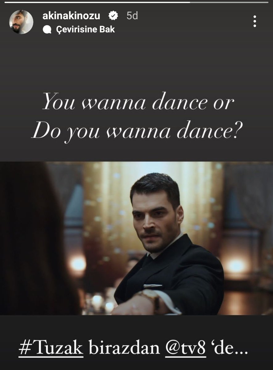You wanna dance or Do you wanna dance? 💥 
             #AkınAkınözü #Tuzak