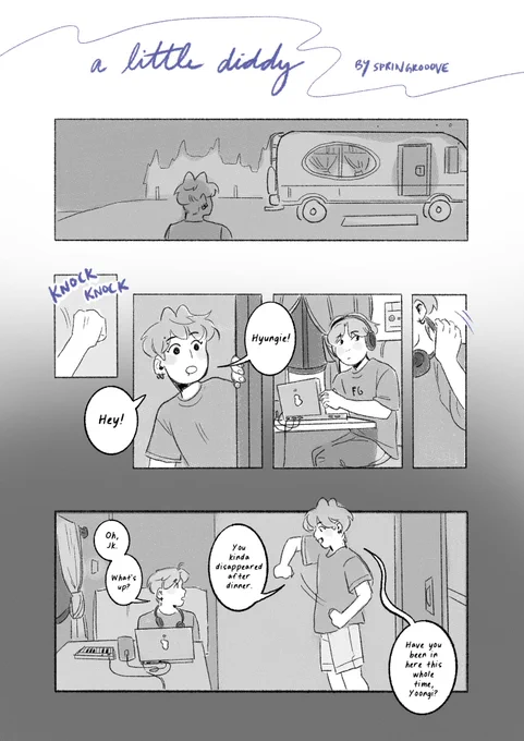 a small bts comic about taking time off 🌸 