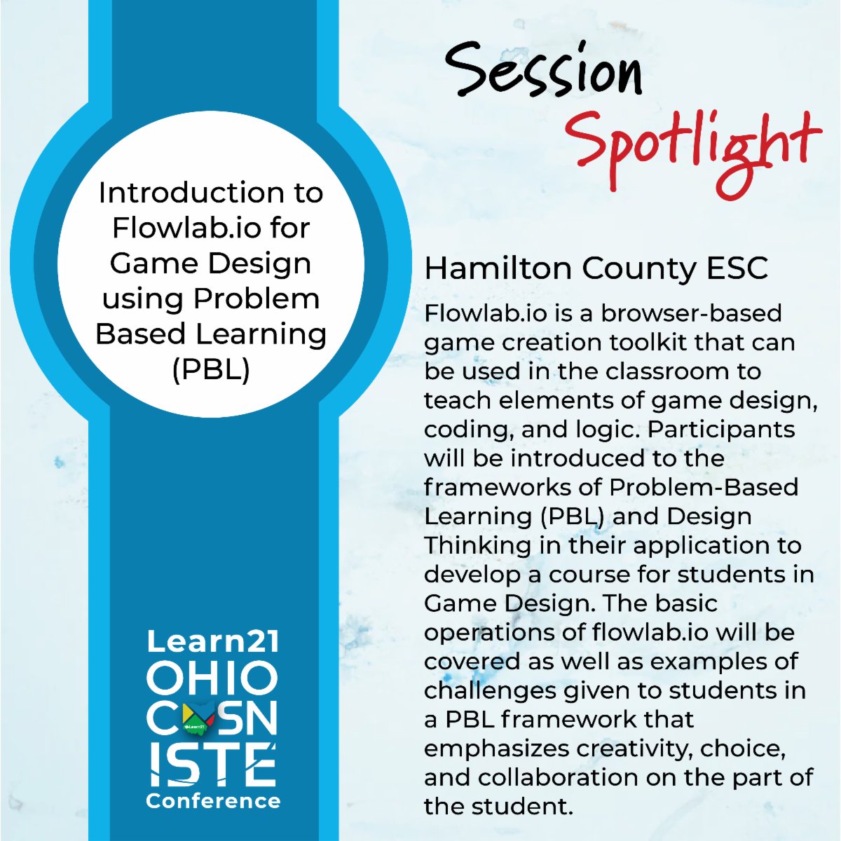 Session Spotlight! Be sure to register to attend the sessions being offered at the Learn21 Ohio CoSN/ISTE Conference!
bit.ly/L21Conf
#OhioCoSN #L21Conf