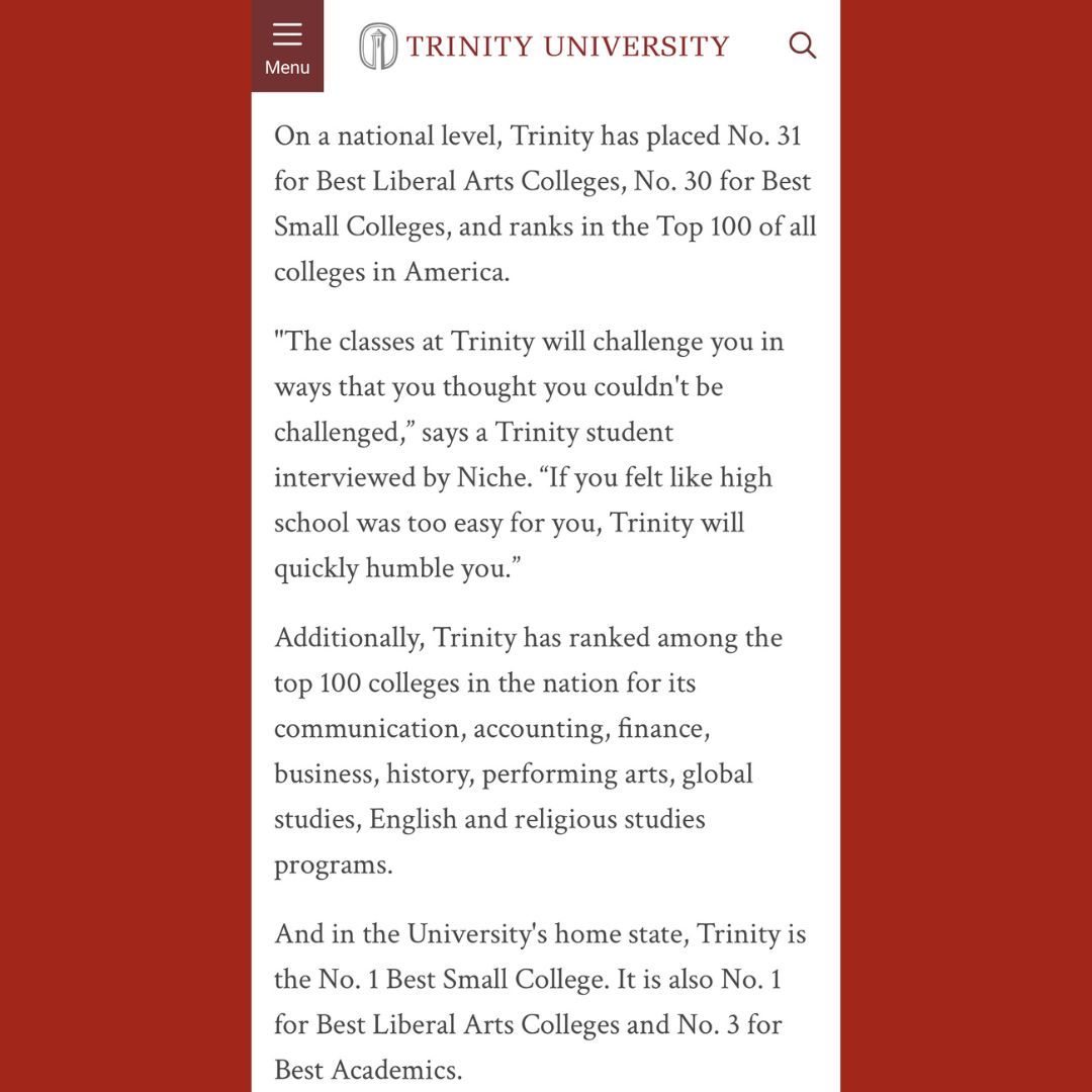 Trinity University Alumni Association tweet media