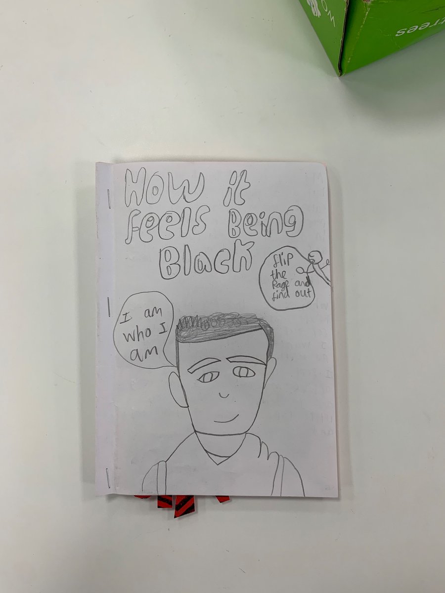 Sawda_P's tweet image. Pictures from today’s #BHM event at #ShoreditchLibrary where young people created their own books
Lovely illustrations and moving words ✨