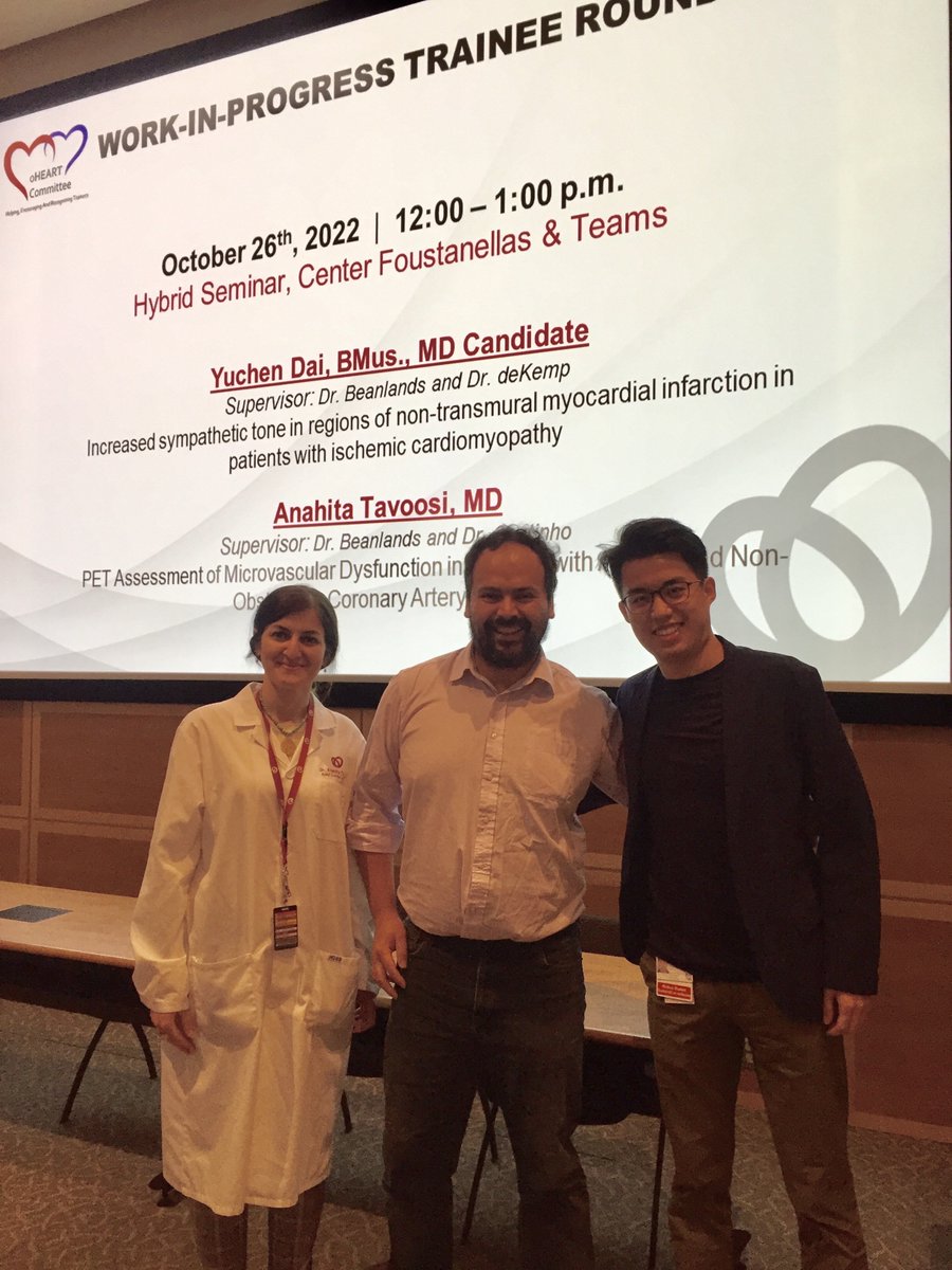 mamunoz1cl's tweet photo. Today's #WIP was fantastic. 

Thanks to @AnahitaTavoosi and @yuchendai_ for their extraordinary research on PET imaging, showcasing the state-of-the-art technology at the @HeartInstitute. 

See you next Wednesday together with the @oheartcommittee and @UOHIResearch. https://t.co/JzBABarKW9