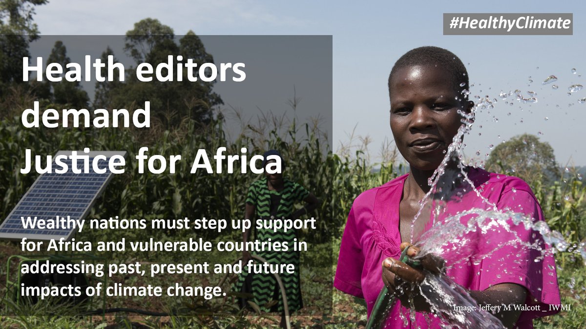 Today we’re supporting a global movement of over 250 health journals who are calling on world leaders to deliver climate justice for Africa and other vulnerable countries at COP27. #hpm #hapc Read our call for a #HealthyClimate in full: journals.sagepub.com/doi/10.1177/02…