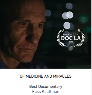 ☝️🧵👇🚨#OfMedicineAndMiracles wins best documentary at the Los Angeles Documentary Film Festival docla.org/2022