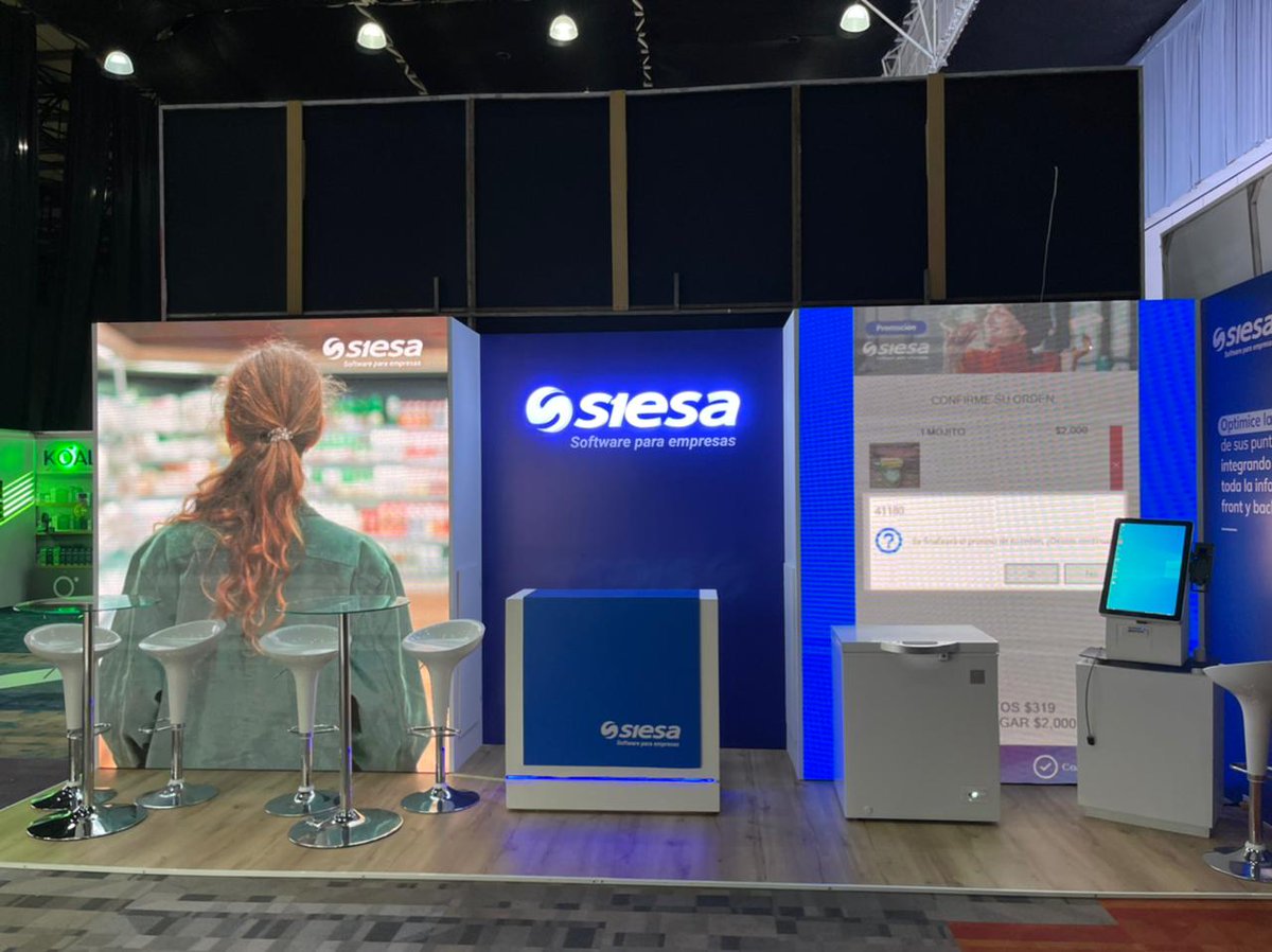 Sinergialog's tweet photo. Nuestros diseños y montajes le permiten al cliente vivir la mejor experiencia, captando su atención con el fin de cumplir con sus objetivos comerciales propuestos 💚

➡️ Conoce el Stand de nuestro cliente @siesaoficial en Góndola Fenalco, en la ciudad de Cartagena. https://t.co/kUKEPmu1sd