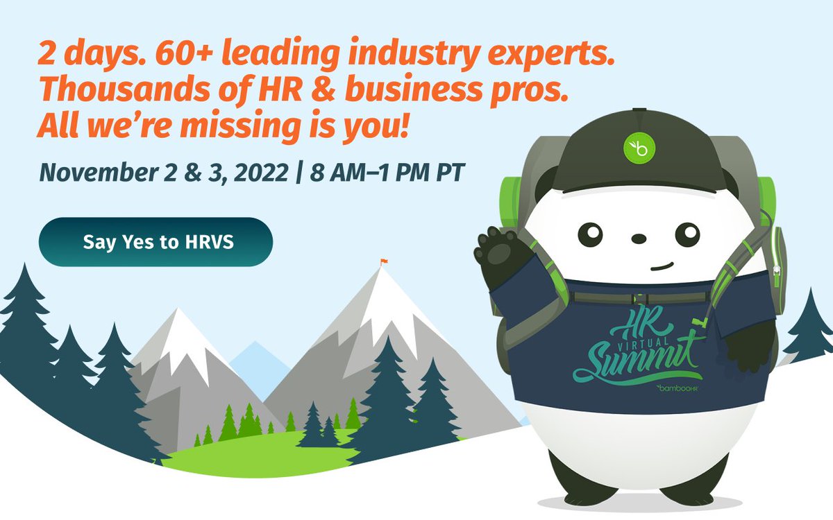 Welcome_HQ's tweet photo. Last chance to register for the world’s largest virtual HR conference! Register now to secure your free spot and hear from 60+ leading industry experts and thousands of HR pros on November 2 &amp; 3.

https://t.co/VQdVsNFoB8

#HRVirtual2022 #virtualsummit #bamboohr #hrtech https://t.co/GVk0kCbkiy