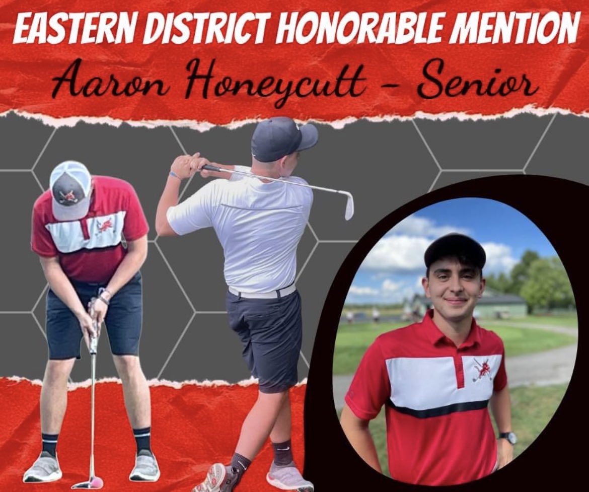 minerva_golf's tweet photo. Congrats to Daniel and Aaron on earning Honorable mention East District! https://t.co/7xenOAxvx0