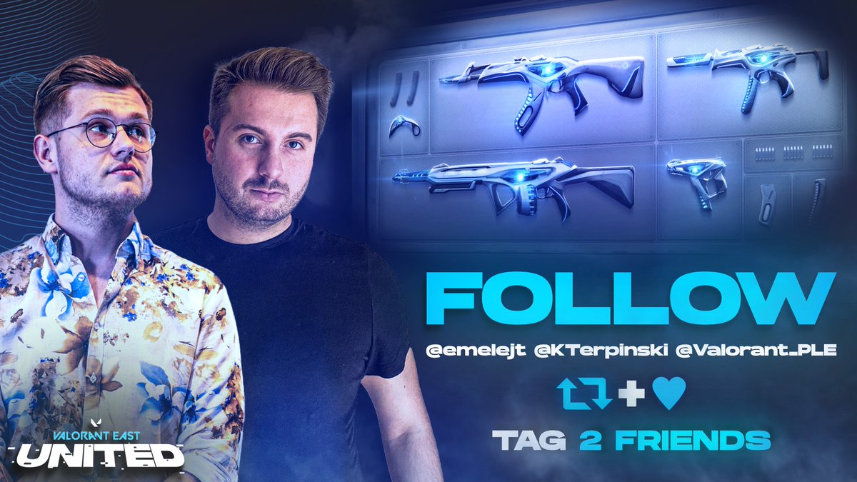 🔵ION 2.0 GIVEAWAY🔵 w/ <a href="/KTerpinski/">Krystian Terpiński</a> 

✅Follow <a href="/emelejt/">emelejt</a>, <a href="/Valorant_PLE/">VALORANT EAST: UNITED</a>, <a href="/KTerpinski/">Krystian Terpiński</a> 
✅Like &amp; RT tego posta 
✅Otaguj 2 ziomków 

📍Paypal wymagany 
📍Wyniki 01.11.2022! 

Powodzenia 🫡